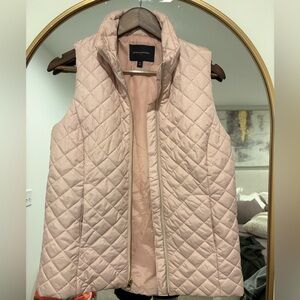 Banana Republic Light Pink Quilted Vest